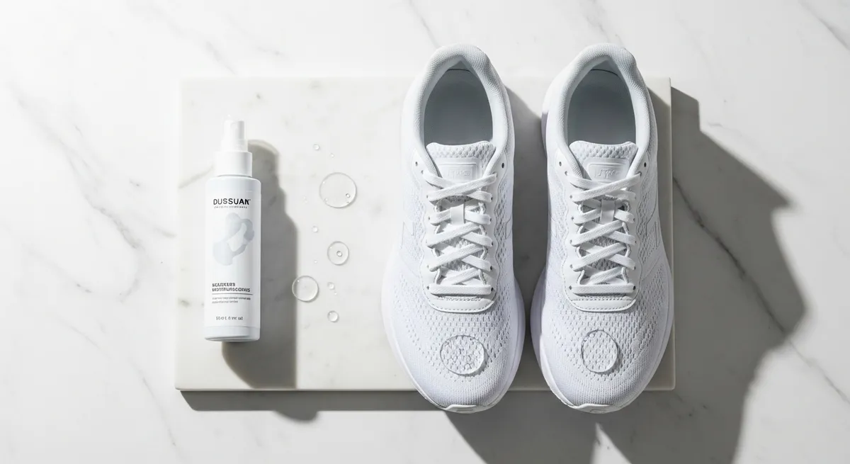 Spray imperméabilisant sur sneakers - protection contre la pluie